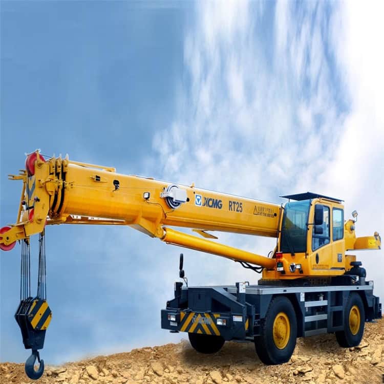 XCMG Official 25 ton rough terrain crane RT25 4 wheel rough terrain cranes for sale